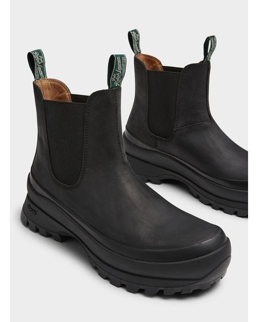 Polo Ralph Lauren Logan Chelsea Boots Men in Black for Men  display picture 3