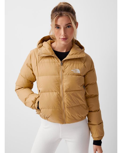 The North Face Goose Hydrenalite Cropped Hooded Puffer Jacket in