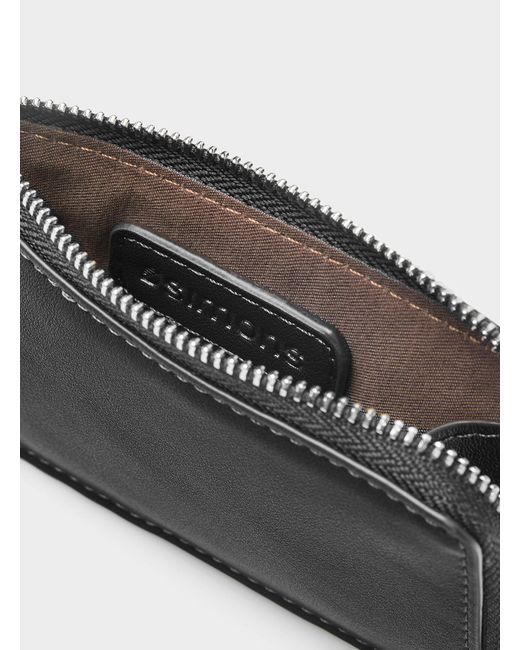 Simon's Black Smooth Faux