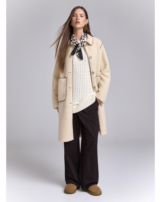 Twik White Cuffed Faux