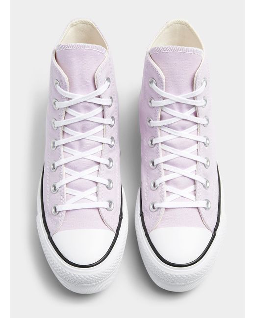 Converse Chuck Taylor All Star High Top Amethyst Platform Sneakers Women in  Purple | Lyst