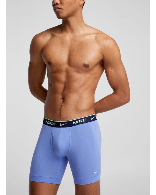 Nike Blue Essential Cotton Stretch Boxer Briefs 3 for men