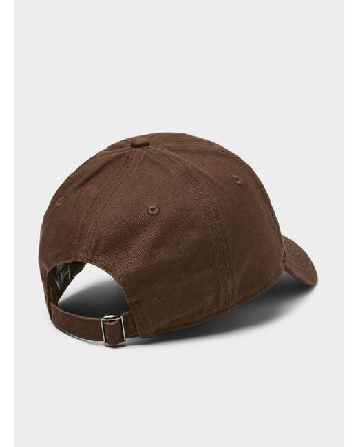 Simon's Brown Solid Baseball Cap