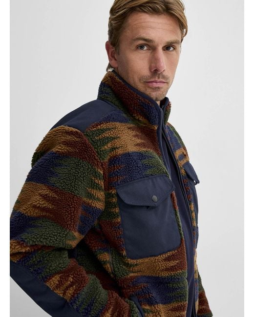 Hooké Blue Mistassini Fleecy Jacket for men