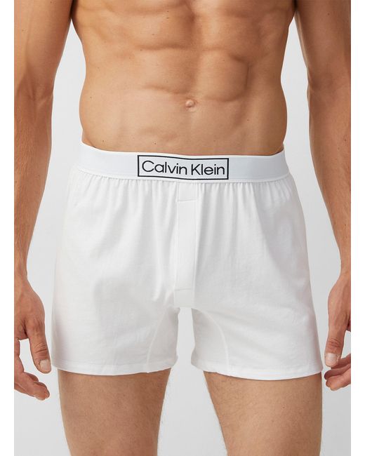 Calvin Klein Heritage Loose Boxer Brief in White for Men Lyst Canada