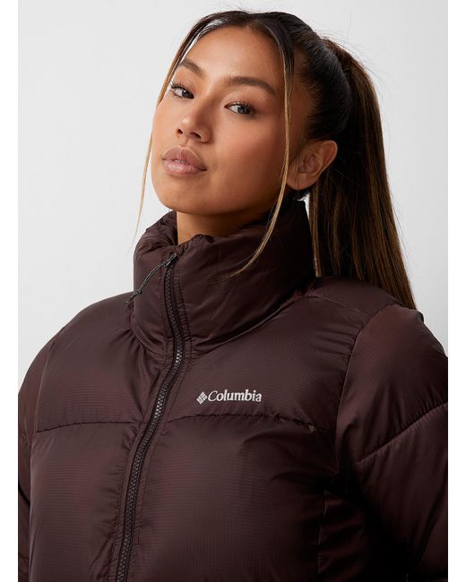 Columbia Puffect Puffer Coat Regular Fit in Brown Lyst