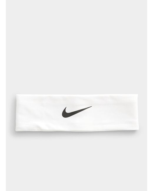 Nike Synthetic Fury Solid Wide Headband in White | Lyst Canada