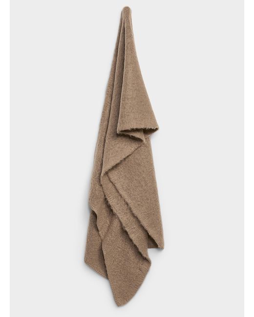 Vero Moda Natural Solid Fluffy Scarf