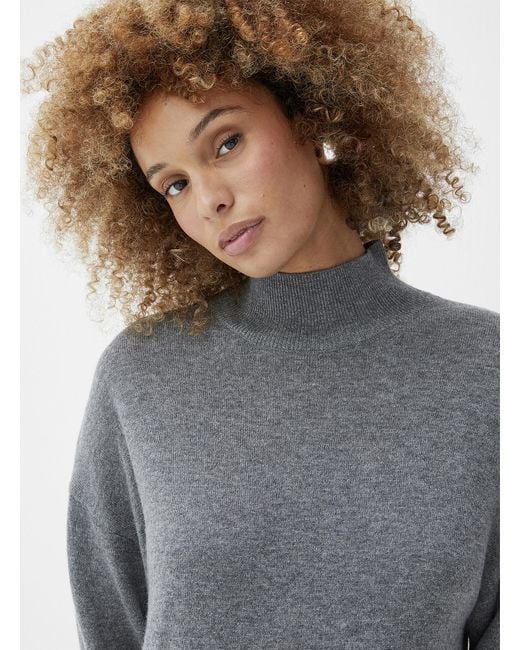 Contemporaine Gray Wool And Cashmere Maxi Dress