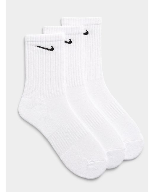 Nike White Everyday Plus Socks 3 for men
