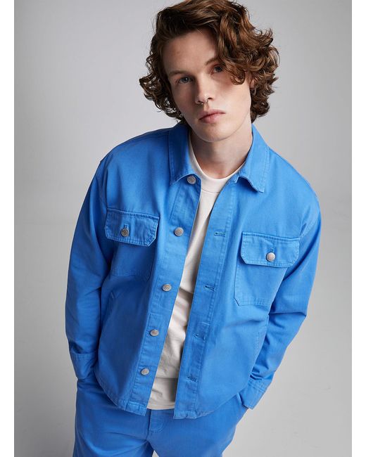 Obey Blue Azure Chore Jacket for men