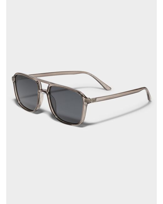 Le 31 Multicolor Trace Translucent Aviator Sunglasses for men