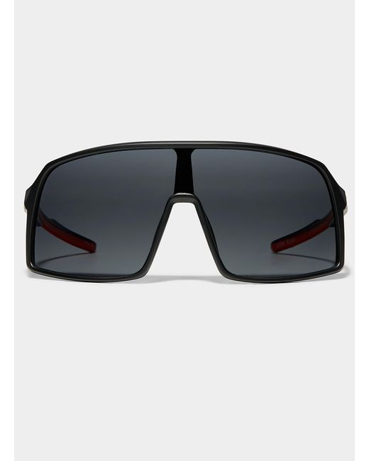 Le 31 Gray Sport Shield Sunglasses for men