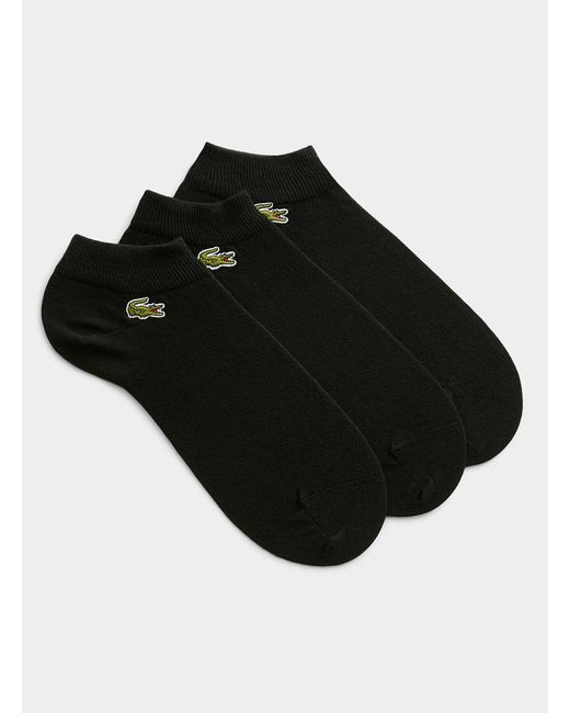 Lacoste Croc Logo Ped Socks 3 in Black for Men | Lyst