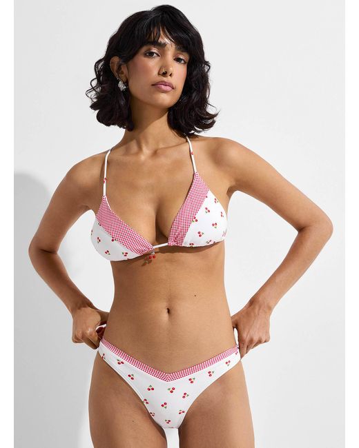 Simon's White Cherry And Gingham V