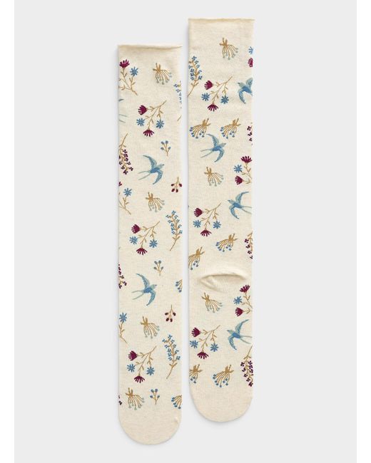 Simon's Natural Bird And Flower Rolled