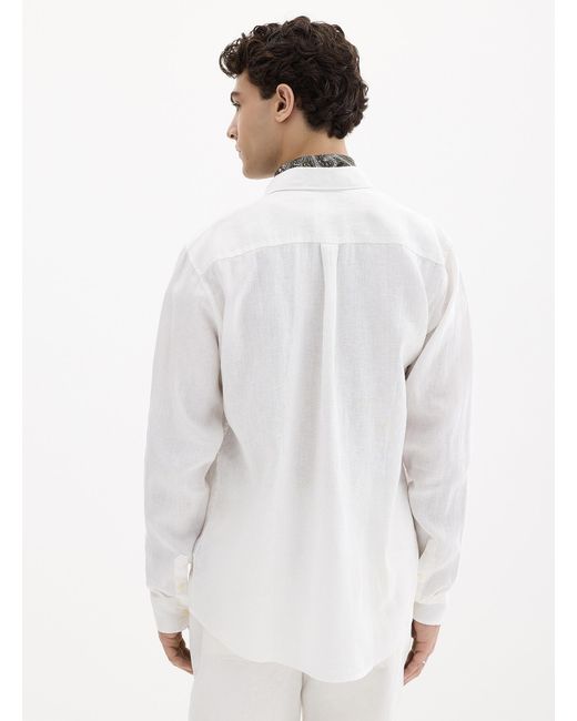 Le 31 White 100% European Linen Long for men