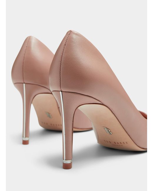 Ted Baker Pink Charlotte Leather Pointed Pumps Women