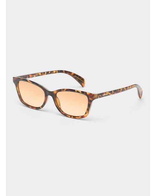 Komono Gray Gloria Rectangular Sunglasses