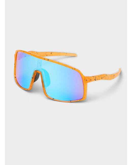 Le 31 Blue Shadow Shield Sunglasses for men