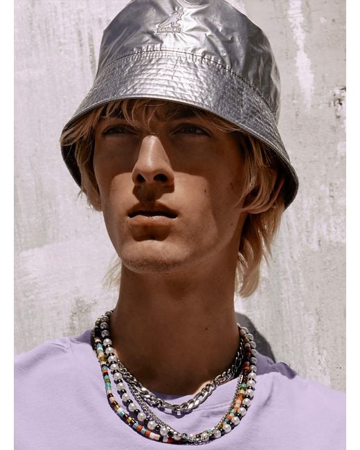 Kangol Rave Sport Reversible Bucket Hat in Metallic for Men | Lyst