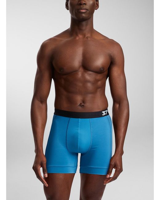 Le 31 Blue 5" Microfibre Athletic Boxer Brief Retransformed Polyester for men