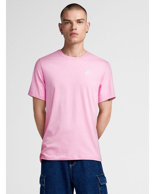Nike Pink Sportswear Club Small Logo T for men