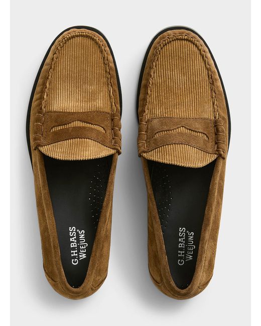 G.H.BASS Multicolor Weejuns Larson Ribbed for men