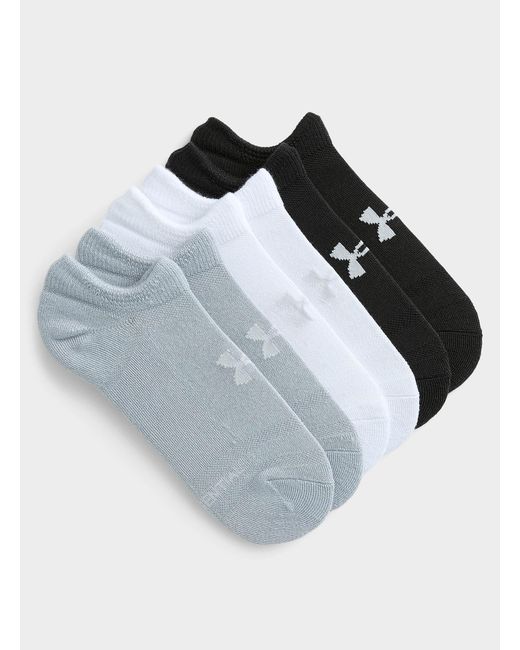 Under Armour Blue Padded Ped Socks Set Of 6