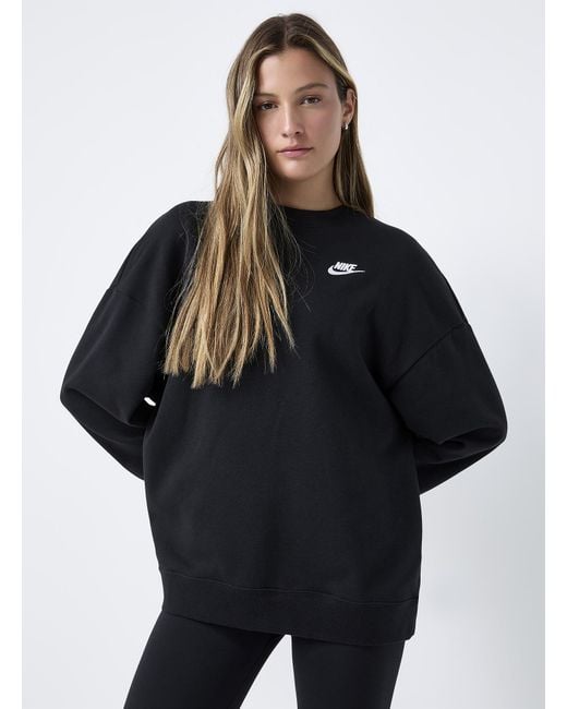 Nike Black Club Fleece Crew