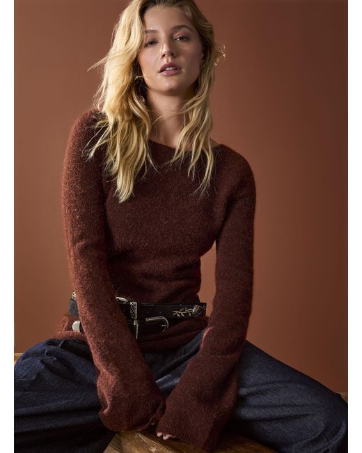 Icône Brown Touch Of Wool Flared