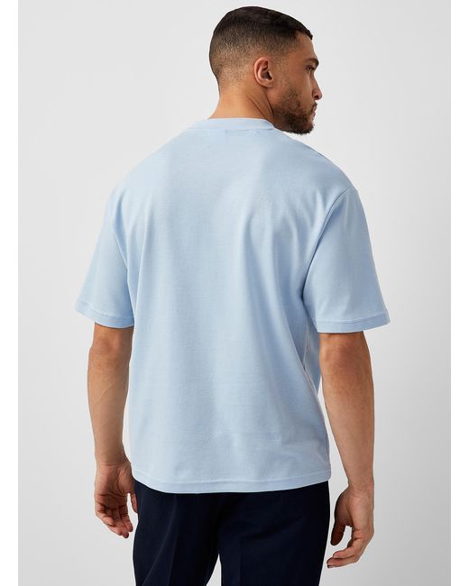 SELECTED Blue Minimalist Boxy T for men