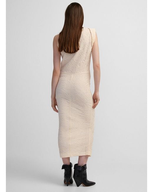 Isabel Marant Natural Franzy Asymmetrical Dress
