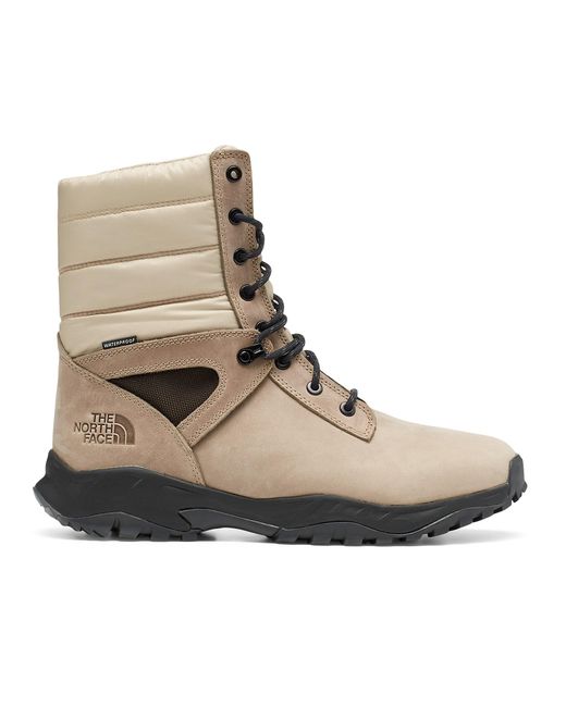 The North Face Brown Thermoball Tm Zipped Winter Boots Men for men