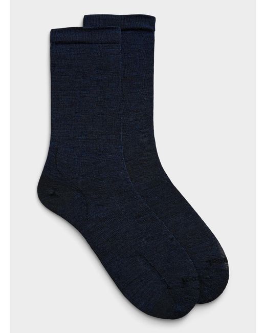 Smartwool Blue Solid Merino Wool Socks for men