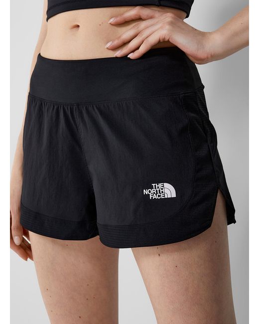 The North Face Black Mixed Media Cropped Short