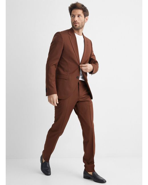 Tiger Of Sweden Wool Jamonte Rust Suit Slim Fit in Copper (Brown) for Men |  Lyst
