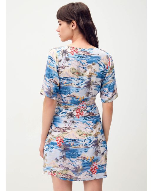 Twik Blue Crinkled Wrap