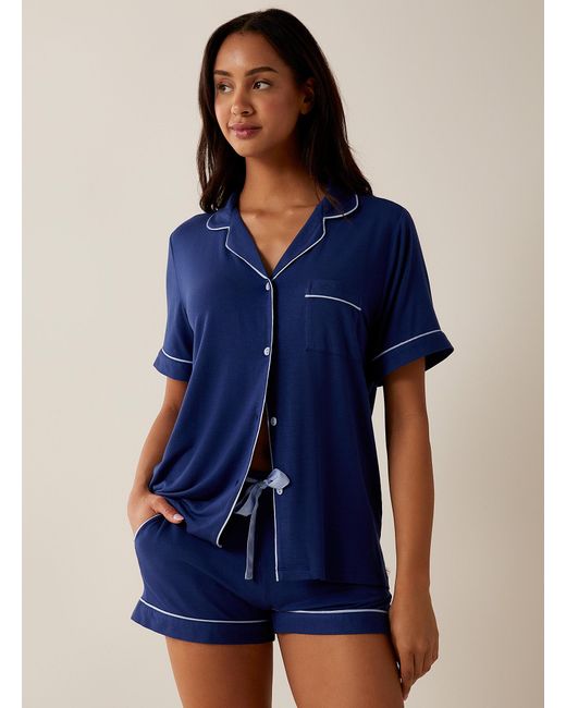 Cyberjammies Blue Cobalt Modal Piped Pyjama Set