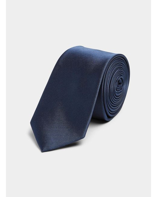 Le 31 Blue Coloured Satiny Tie for men