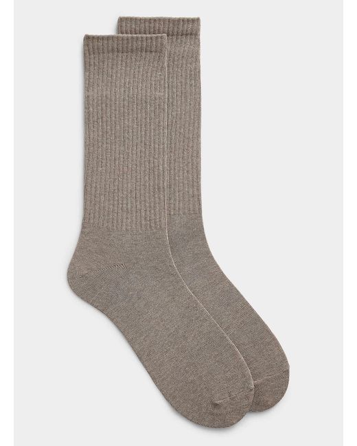 Le 31 Gray Ribbed Combed for men