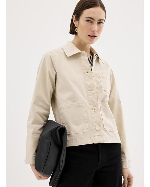 Part Two Natural Freda Patch Pockets Utilitarian Jacket
