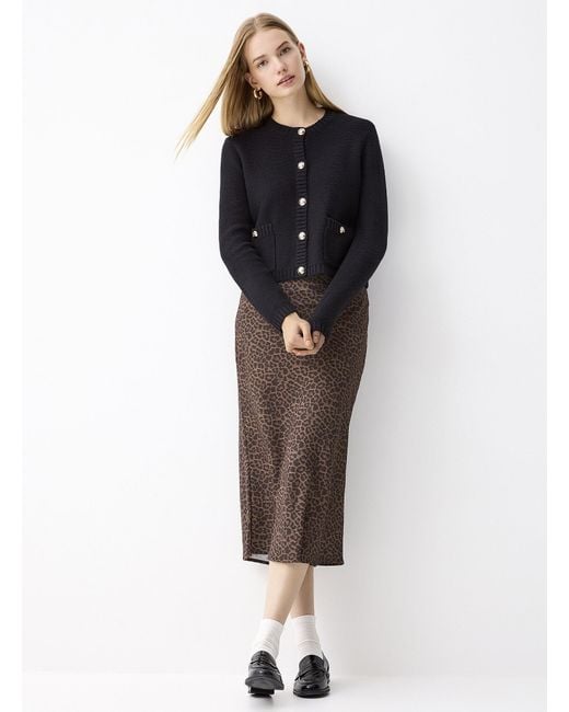 Twik Black Crest Buttons Cardigan