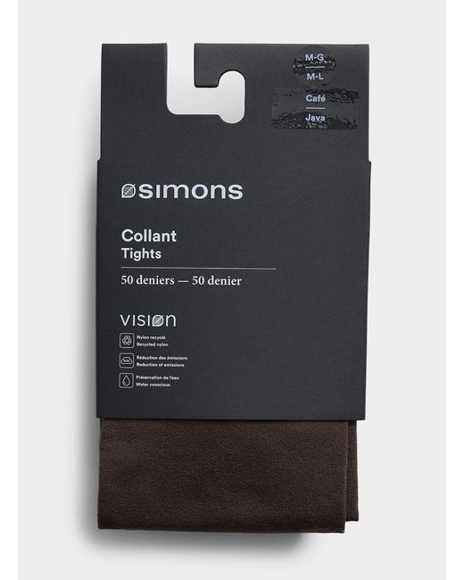 Simon's Purple Solid Colour Recycled Nylon Tights 50 Denier