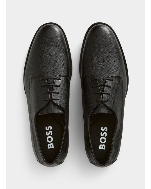 BOSS by HUGO BOSS Colby Derby Shoes Men in Black for Men | Lyst