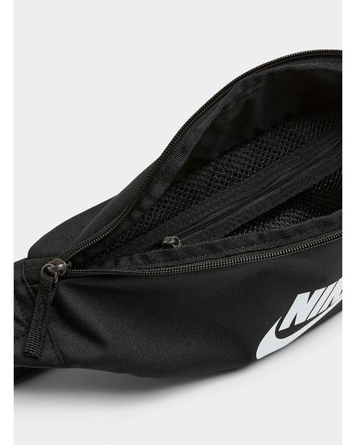 Nike Black Heritage Belt Bag for men
