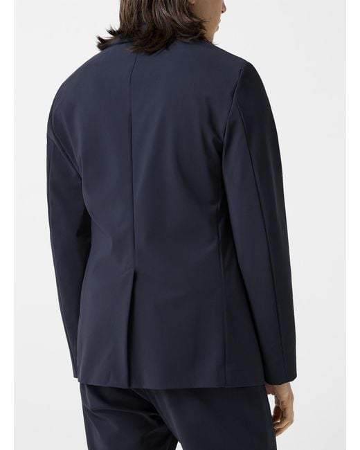 Theory Blue Clinton Precision Ponte Fabric Jacket for men