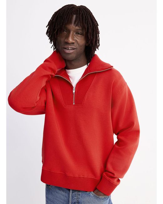 Le 31 Red Zipped Tunnel for men