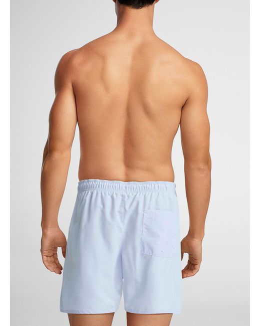 Lacoste Blue Croc Emblem Solid Swim Trunk for men