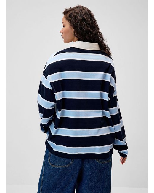 Twik Blue Loose Contrasting